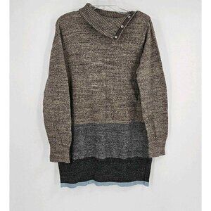 GAP Snap Button Turtleneck Knit Four Color Long Sleeve Pullover Sweater Sz M
